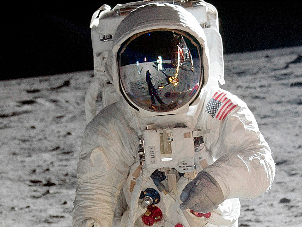 Buzz Aldrin on the Moon